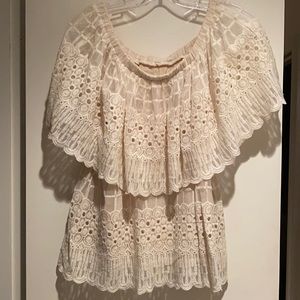 Anthropologie Harlyn lace top